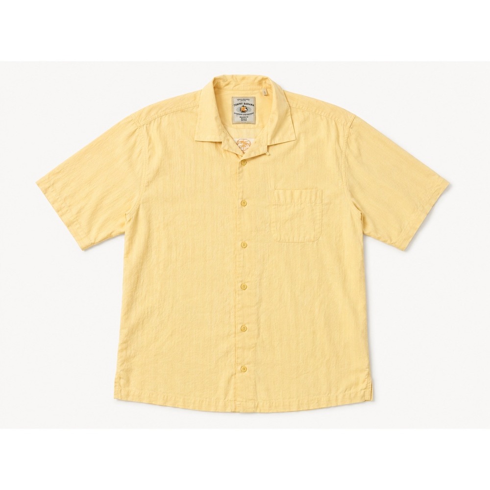 Tommy Bahama Mens XL Silk 2010 Spring Training Baseball Camp Shirt Yellow